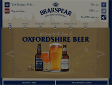 Tablet Screenshot of brakspear-beers.co.uk